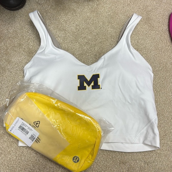 lululemon athletica Tops - 〽️💛Lululemon x Michigan align tank and yellow belt bag bundle〽️💛